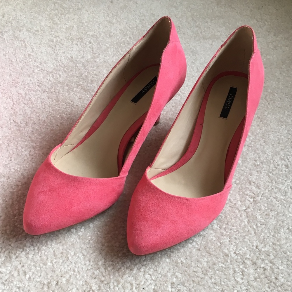Forever21 - Coral Pink Kitty Heels